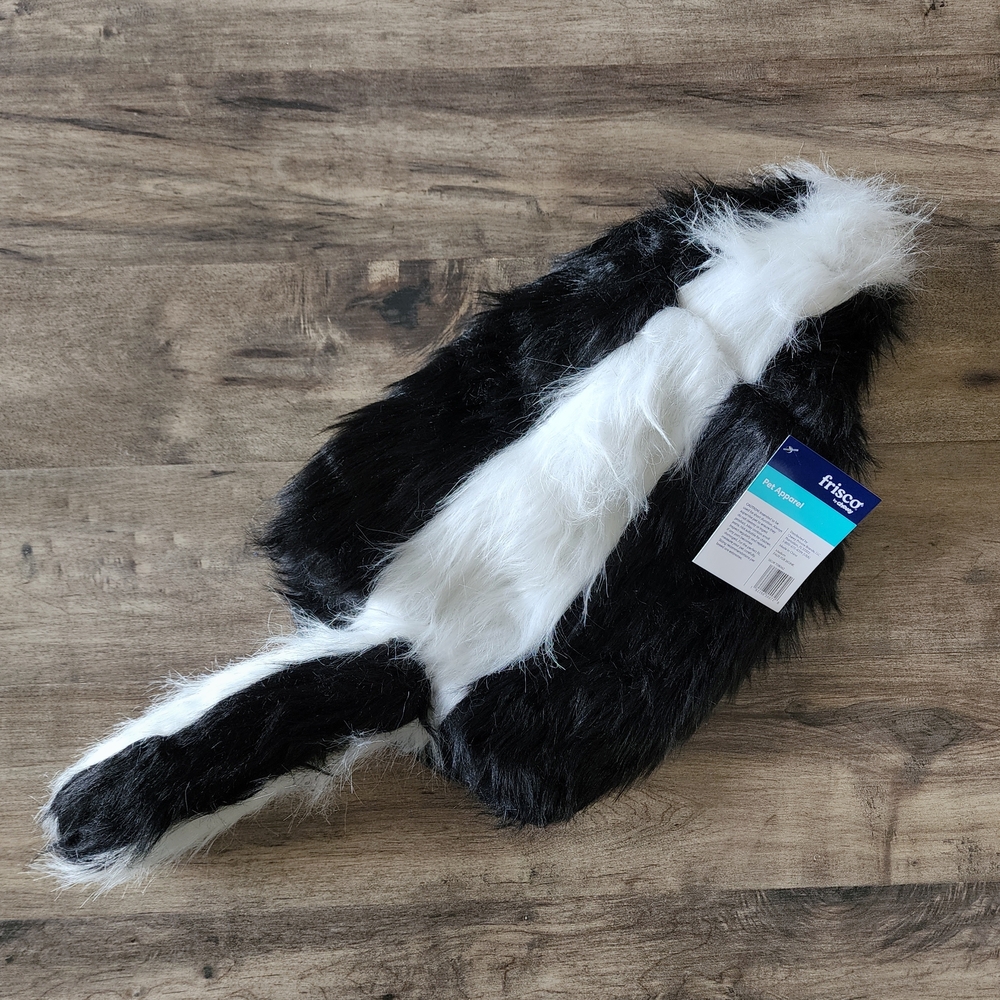 Frisco Skunk Faux Fur Dog Cat Halloween Costume Medium NWT